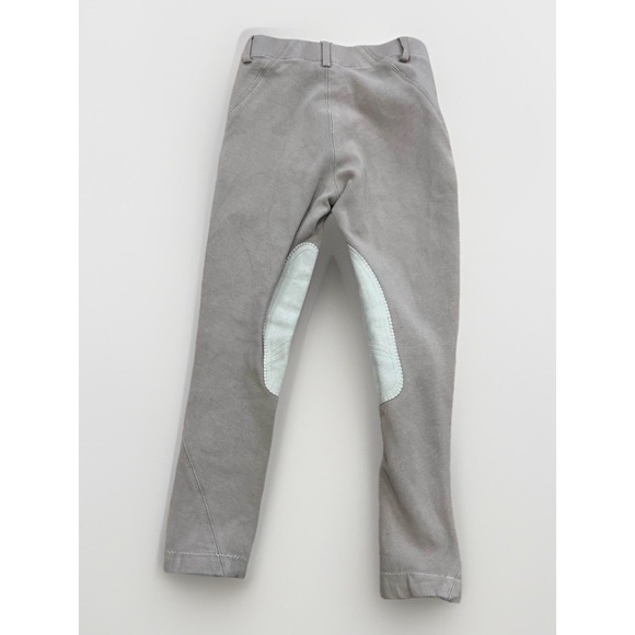 Tan Riding Breeches Horse Knee Patch Pants Kids Size 10 - Picture 5 of 6